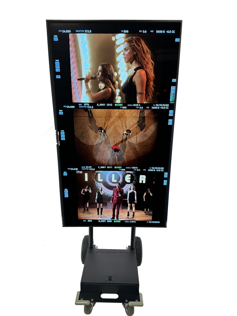 65 inch LG Pro Cage with Pro SDI to HDMI Converter