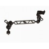 Dual Clamp with Ultralight 8" Double Ball Arm 3/8 to Ultralight Control Systems Monitor Bracket
