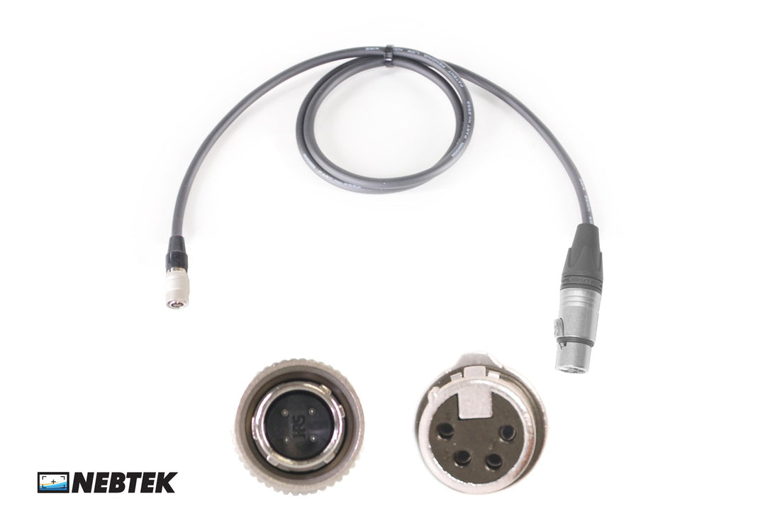 NEBTEK Sony to XLR Power Cable
