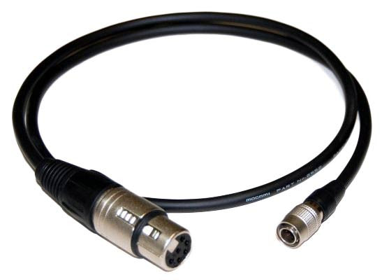 6-Pin Female XLR to 6-Pin Female Hirose- Power Audio and Video Cable