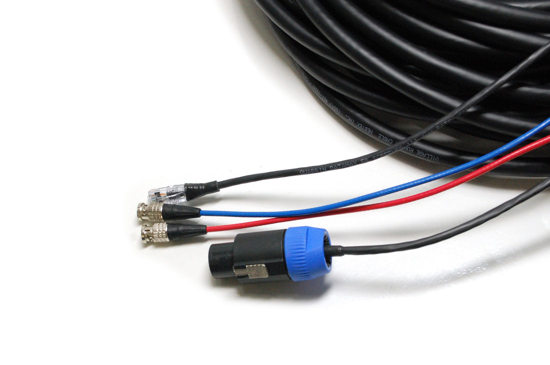 Village Runner Cable with 2 Audio pairs, 2 SDI lines, 1 Ethernet and Speakon