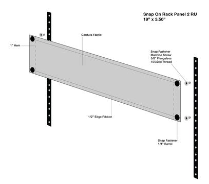 Muga Snap-On Rack Panels™ - Solid Fabric
