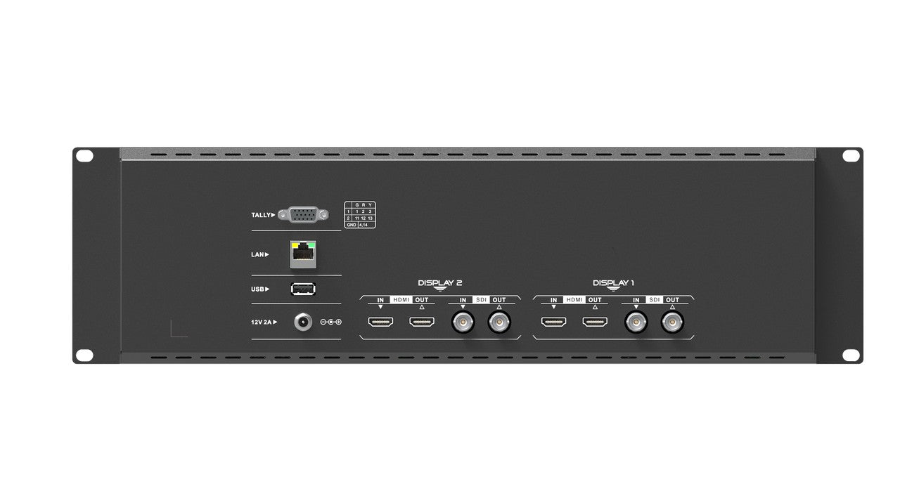 Nebtek 3RU 7-inch Dual SDI and HDMI Monitor