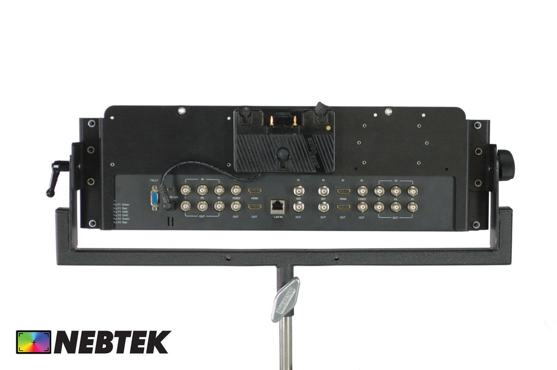 NEBTEK SmartView Duo Bracket with Anton Bauer Battery Adapter