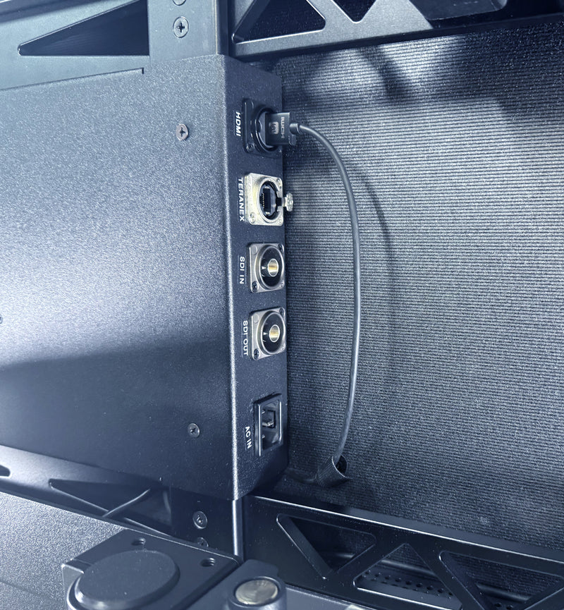 65 inch LG Pro Cage with Pro SDI to HDMI Converter