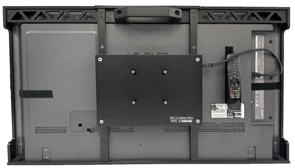 42" LG Pro Cage with Pro SDI to HDMI Converter