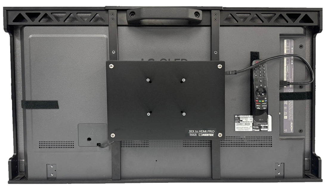 42" LG Pro Cage with Pro SDI to HDMI Converter