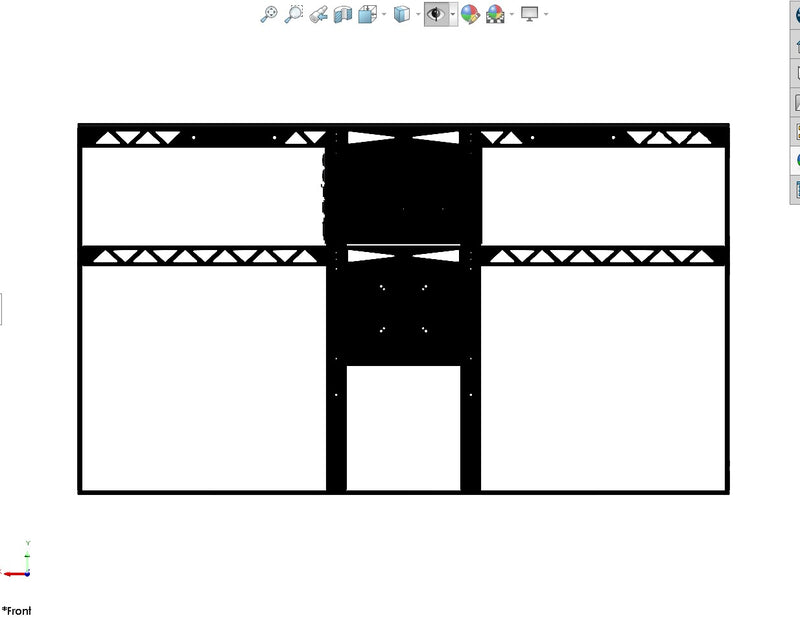 65 inch LG Pro Cage with Pro SDI to HDMI Converter