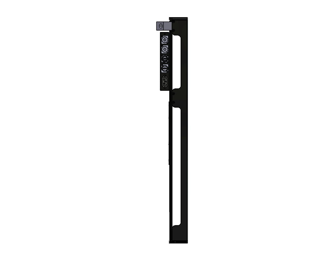 65 inch LG Pro Cage with Pro SDI to HDMI Converter