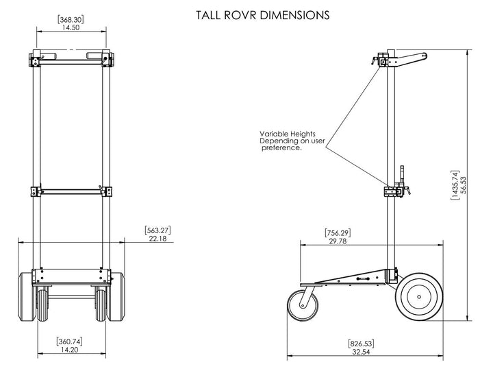 ROVR Dual Mount Tall with Handles