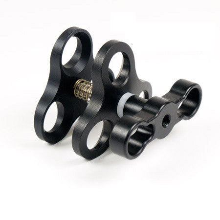 Ultralight AC-TSC triple ball clamp with black knob